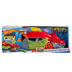 Hot Wheels 1:64-scale car included adds instant racing action.