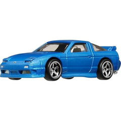 Hot Wheels 1996 Nissan 180SX Type X blue side view showing authentic styling