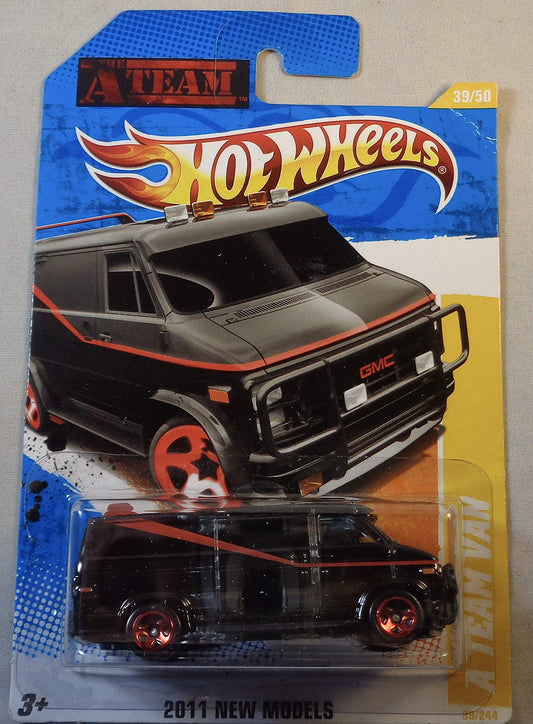 Hot Wheels A Team Van Black 39/244 front view for display and collection.
