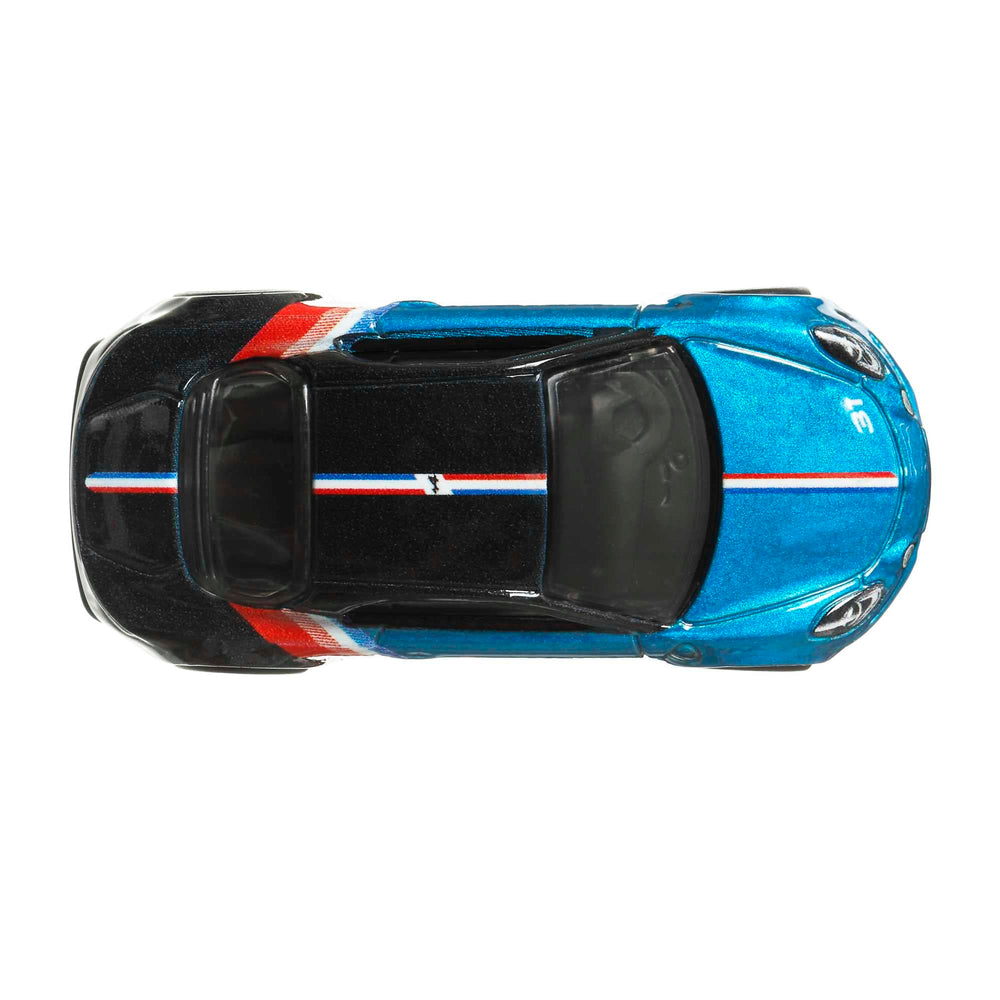 Hot Wheels Alpine A110 side profile highlighting sleek lines