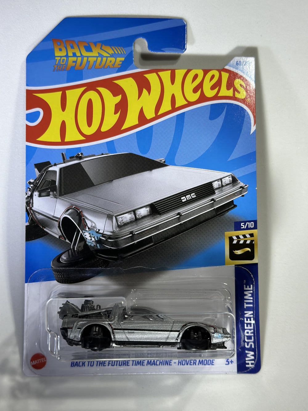 Hot Wheels Back to the Future Time Machine hover mode for display and play