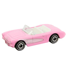 Barbie 1956 Corvette Pink in action pose, a collectible for fans.