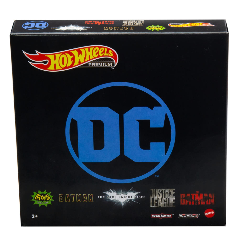 Hot Wheels Batman Batmobile Bundle foil packaging accent for collectors.