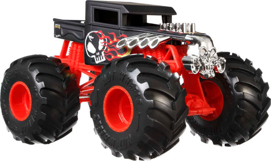 Hot Wheels Bone Shaker 1:24 die-cast body for durable, long-lasting play.