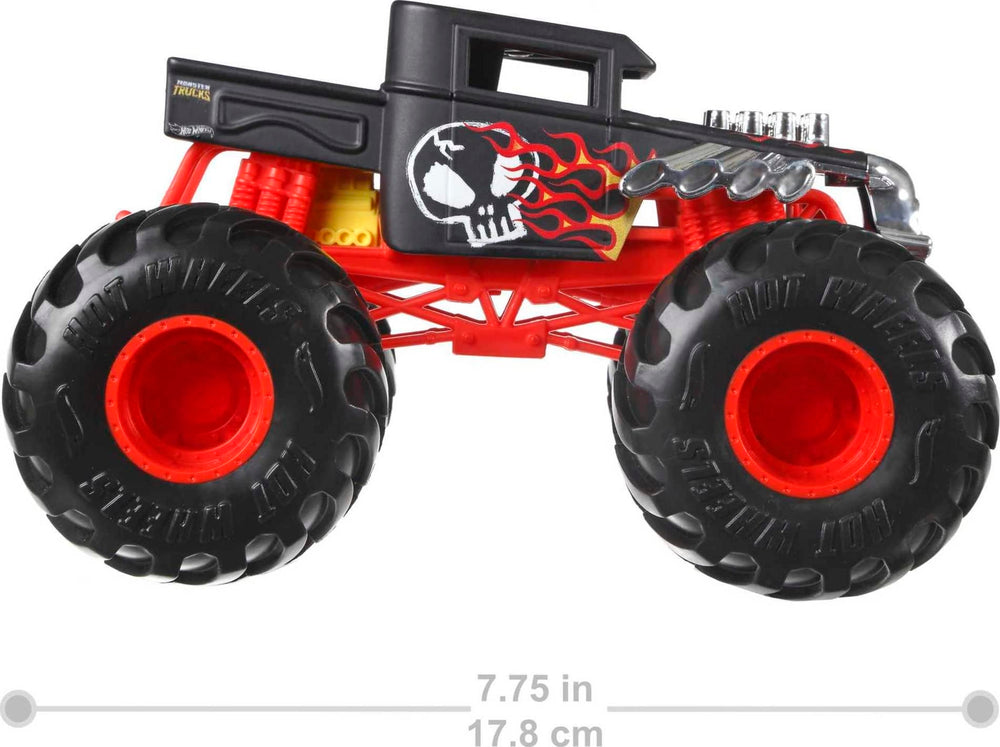 Hot Wheels Bone Shaker detailed sculpt offers authentic styling for display and play.