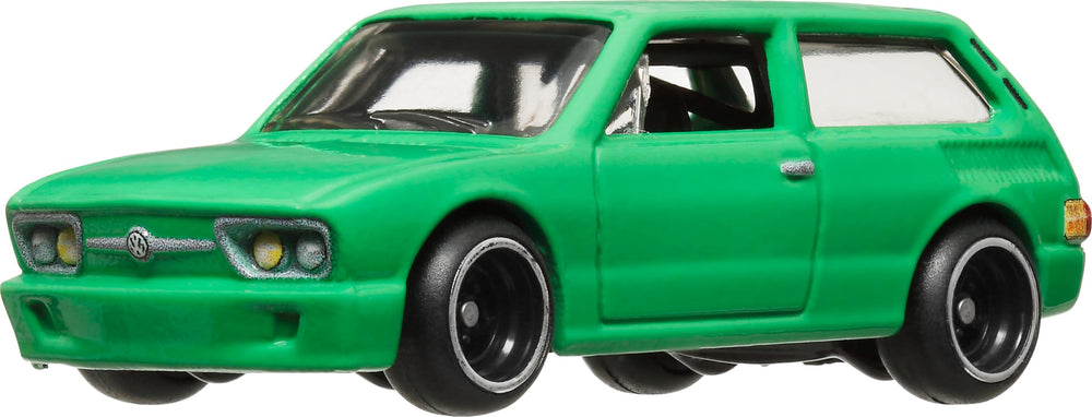 Hot Wheels Brasilia T9678 side view shows authentic deco ideal for display
