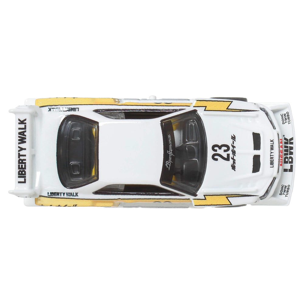 Hot Wheels car culture packaging art enhances display appeal.