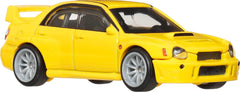 Metal/metal body and chassis on the Subaru Impreza WRX premium die-cast.