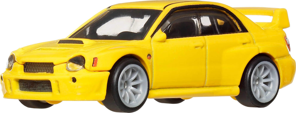 Hot Wheels Subaru Impreza WRX with Real Riders tires for authentic race-ready detail.