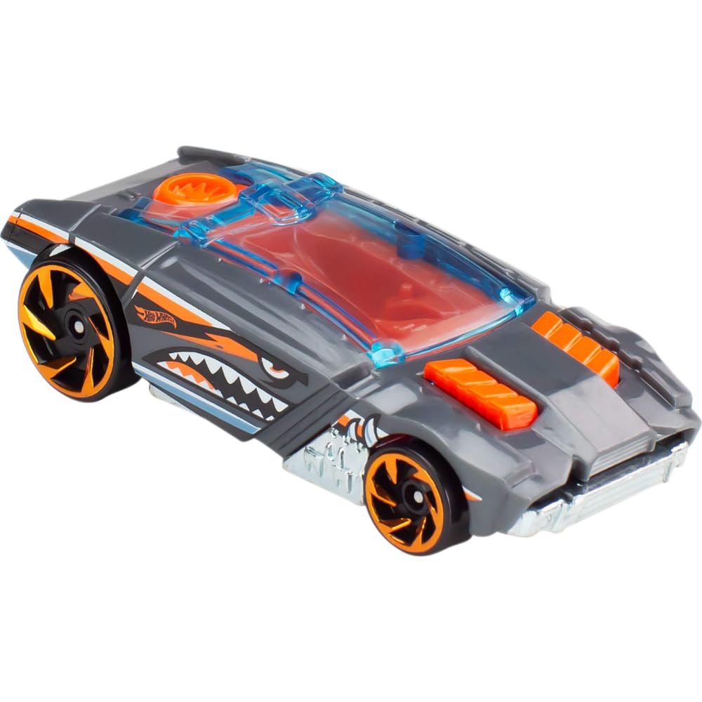Hot Wheels car decos and rolling wheels for authentic styling