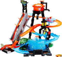 Hot Wheels City Car Wash with giant gator offers color-change play