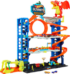 Hot Wheels City Ultimate Garage full set ready for multi-level racing and storytelling.