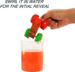 Hot Wheels Color Reveal barrel-drum serves as a compact reveal and storage.