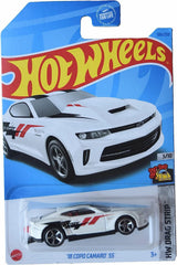 Hot Wheels Copo Camaro SS white front view for display and collection