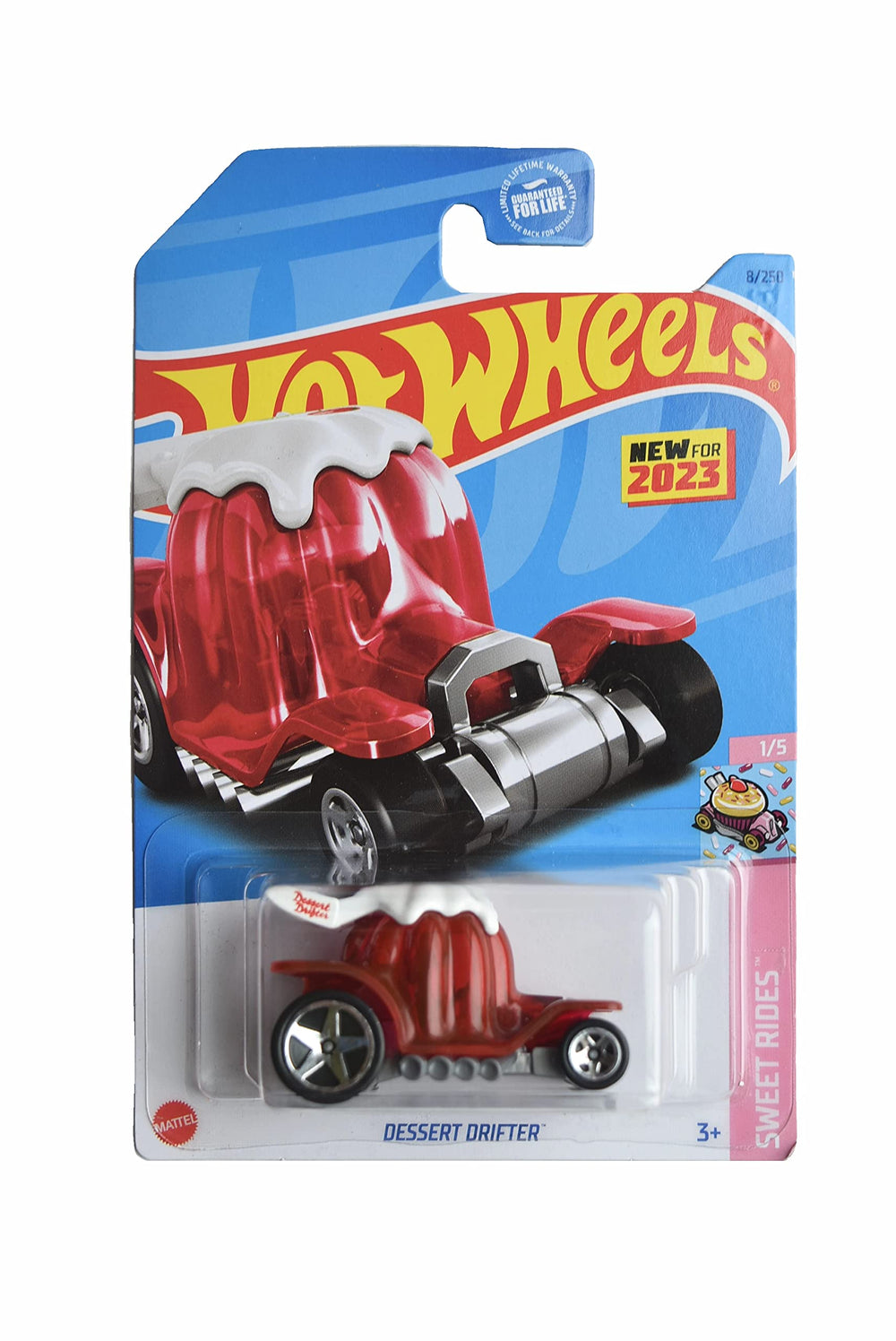 Hot Wheels Dessert Drifter 1:64 scale car inspires imaginative play for kids.
