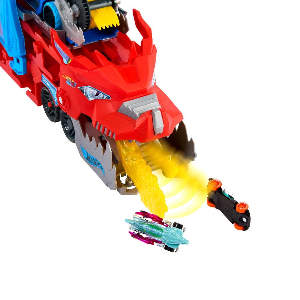 Detachable dragon for added play scenarios and flexibility.