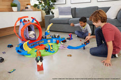Hot Wheels dinosaur nemesis eruption adds dramatic action to pretend battles