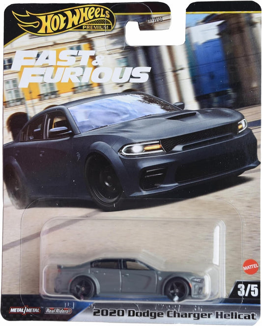 Hot Wheels Dodge Charger SRT Hellcat Widebody front view showcases bold styling for display