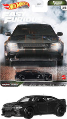Hot Wheels Dodge Charger SRT Hellcat Widebody side view emphasizes muscular lines for collectors