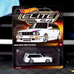 Hot Wheels Elite 64 BMW 318i Touring removable hood highlights dramatic reveal for collectors.