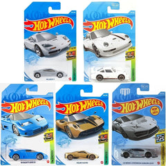 Hot Wheels Exotics Madness 5-Pack car-1 highlights a sleek Lambo replica for display or imaginative play