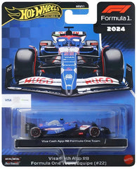 Hot Wheels F1 2024 1:64 scale die-cast metal model for accurate details.
