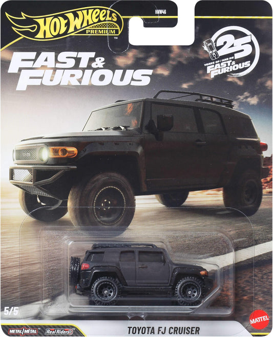 Hot Wheels Fast and Furious 1:64 car front view for display and collection.