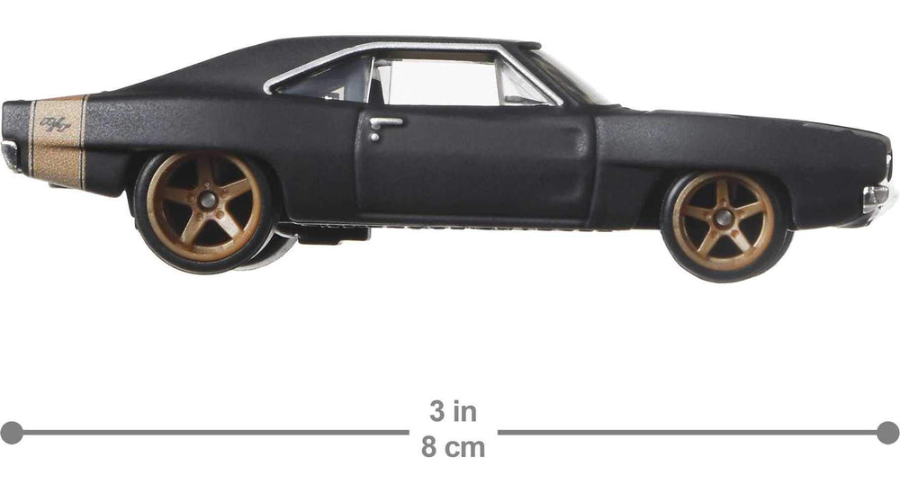 Hot Wheels Fast & Furious Dodge Charger side profile for dynamic collection display.