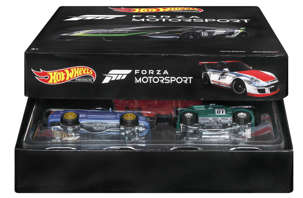 Hot Wheels Forza 5-Pack Morris Mini side view highlights compact, toy-ready design.