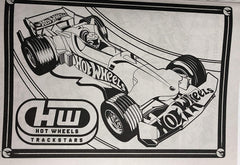 Hot Wheels Go for It page spread featuring cars for creative coloring and activities