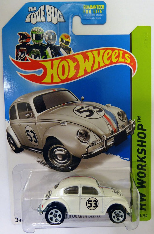 Hot Wheels Herbie Beetle 1:64 scale display model for collectors