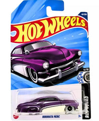 Hot Wheels Hirohata Merc Rod Squad 1:64 diecast for display and collection.