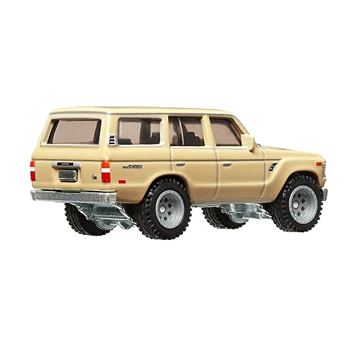 Hot Wheels HNW53 Furious Toyota Land Cruiser FJ60 detailed badge and branding for collectability.