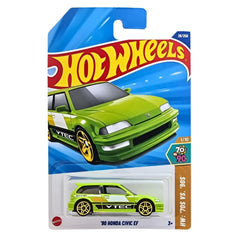 Hot Wheels Honda Civic EF green front-end detail for authentic display and collection