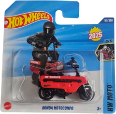 Hot Wheels Honda Motocompo on a red short card, collectible 1:64 display piece for collectors
