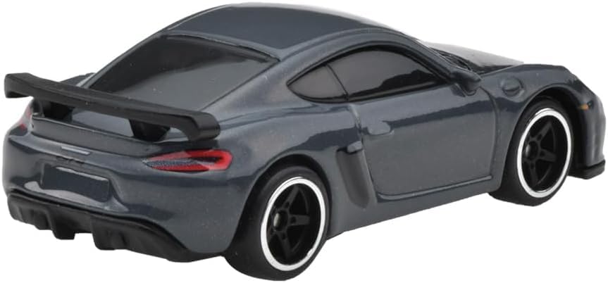 Mattel Hot Wheels HRR82 Porsche 718 Cayman GT4 interior close-up for realism.