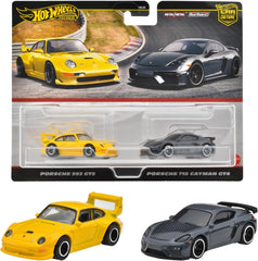 Mattel Hot Wheels HRR82 Porsche 993 GT2 side view for imaginative play.