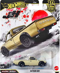 Hot Wheels Japan Historics Datsun 620 pickup highlights practical classic styling