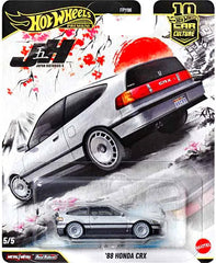 Hot Wheels Japan Historics Honda CRX 88 features crisp graphics and detailed wheel design