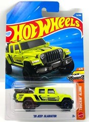 Hot Wheels Jeep Gladiator in green, Truckin' Along 1:64-scale diecast ideal for display and gifting.