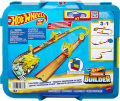 Hot Wheels Lightning Boost Pack storage box with components shown for easy cleanup