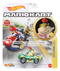 Hot Wheels Mario Kart Bowser Jr. collectible designed for vibrant, fast-paced track play.