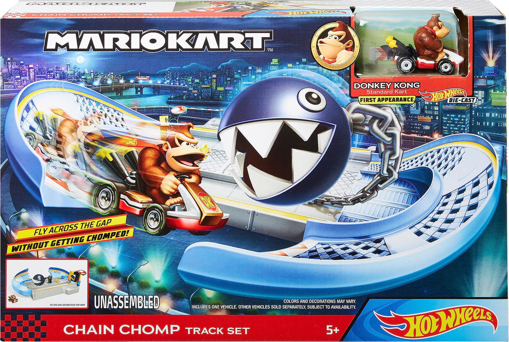 Hot Wheels Mario Kart Donkey Kong Die-Cast; classic character powers up family-style fun.