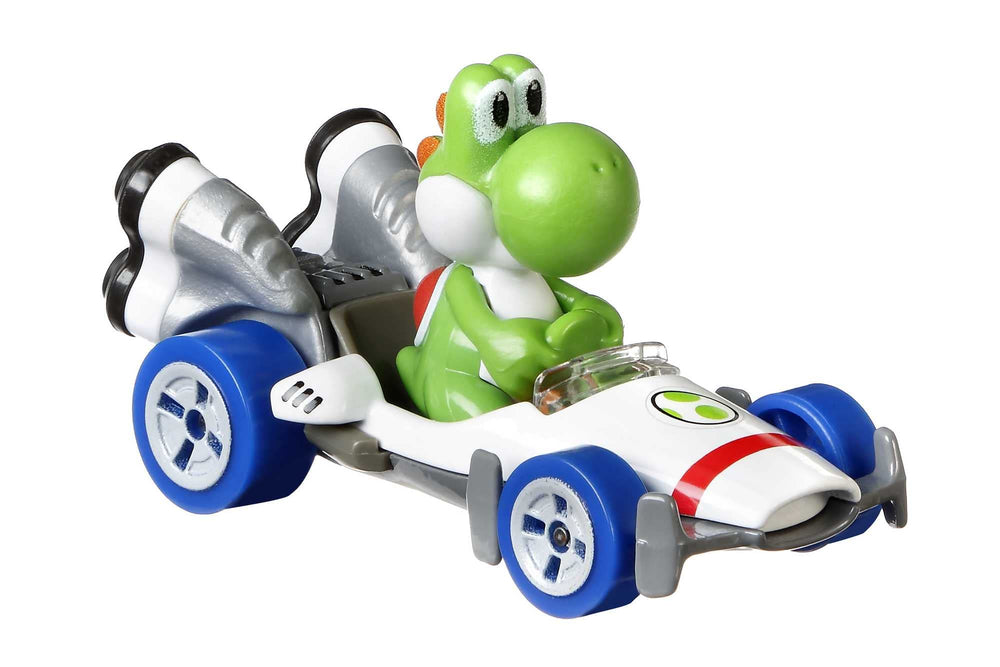 Hot Wheels Mario Kart Peach 1:64 die-cast vehicle ideal for race collection and display.