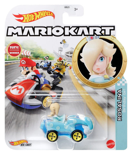 Hot Wheels Mario Kart Rosalina die-cast 1:64 scale ready for imaginative racing adventures
