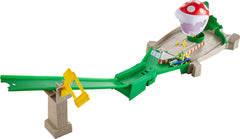 Hot Wheels Mario Kart Piranha Plant Slide image showing a thrilling obstacle play for kids' racing.