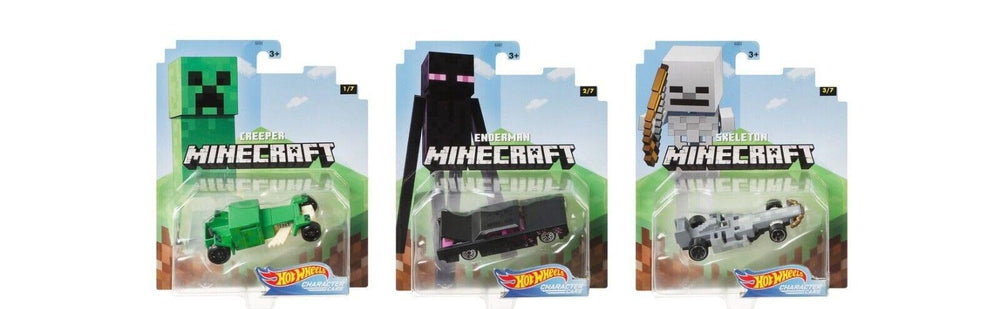 Hot Wheels Minecraft Spider car in 1:64 scale sparks imaginative web-themed play.