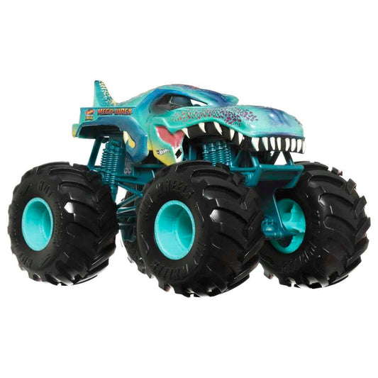 Hot Wheels Mega Wrex 2023 front view with bold graphics for dynamic play