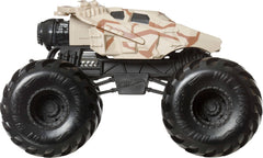 Hot Wheels Monster Trucks back-panel stats spark storytelling and character-driven play sessions.