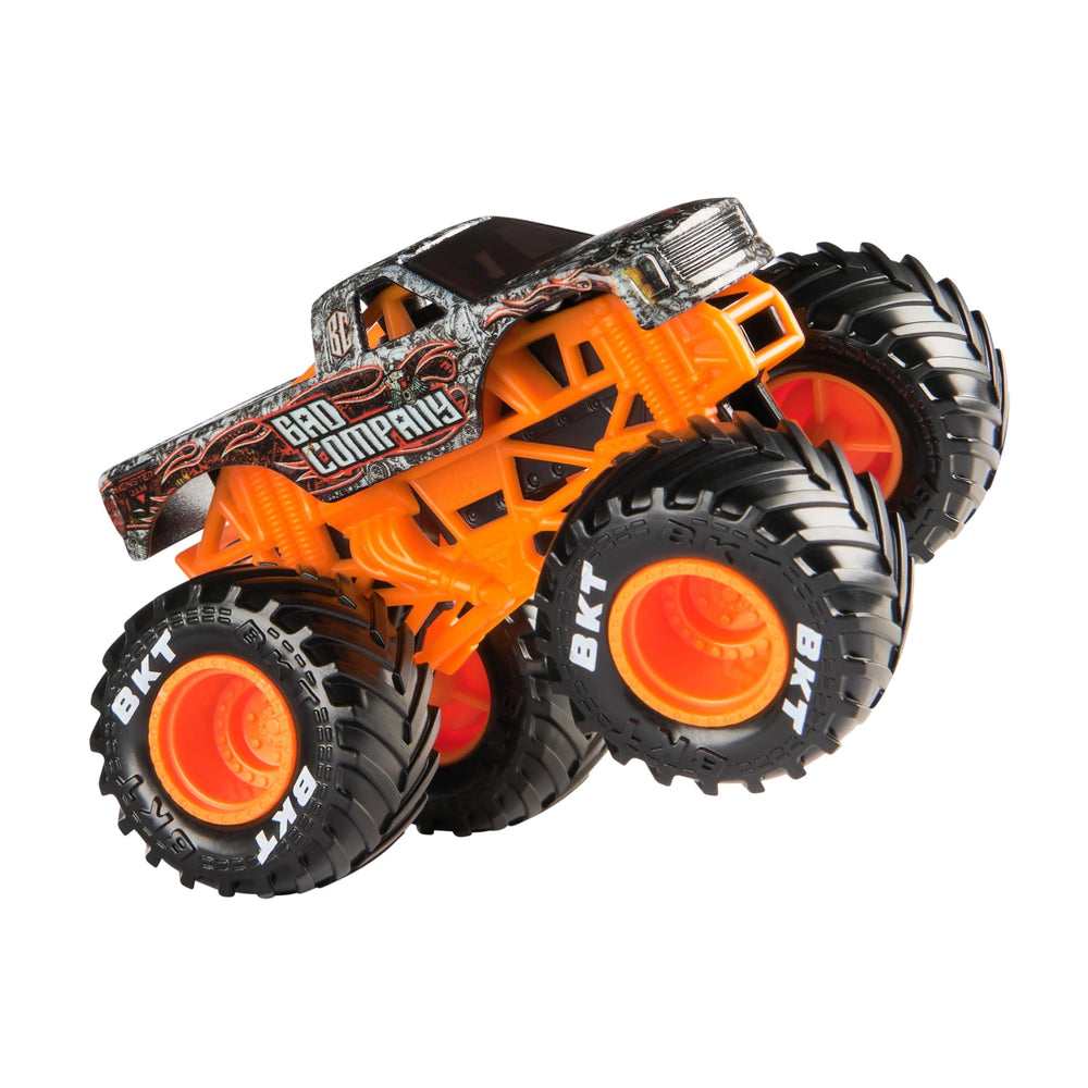 Hot Wheels Monster Trucks Bad Company Series 41 wheel detail emphasizes sturdy construction cues